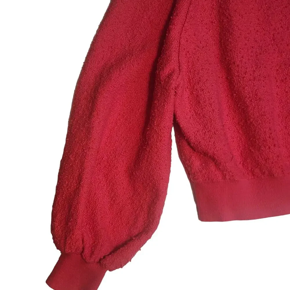 Free People Found My Friend Pullover, Small, Hot Pink